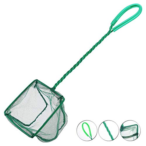 Tropical-Reef Aquarium Fish Tank Net 3" 4" 5" 6" 8" 10" Tropical Coldwater Marine Tank Netting Scoop (10" Fish Net)