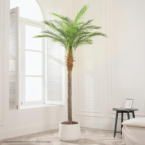Image of Vitalismo Artificial Phoenix Palm Tree 9ft 2 Set Tall Outdoor /Indoor Decor