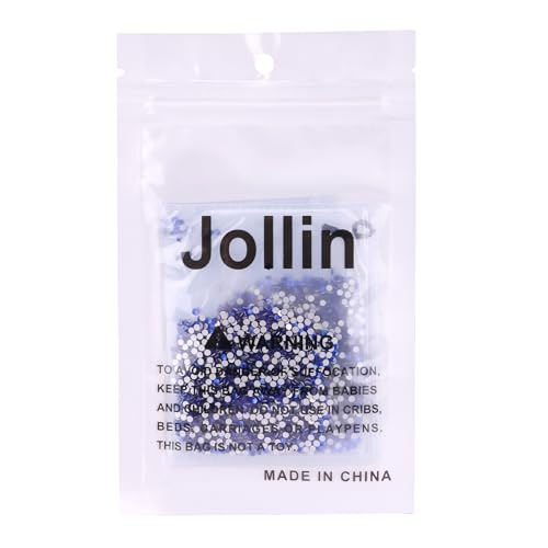 Image of Jollin 2880pcs Flatback Rhinestones Glue Fix Crystal Glass Diamantes Gems for Crafting Nail Art Crafts Decorations Clothes Shoes 2.0 mm (ss6, Sapphire)