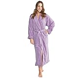 TurkishTowels Mens and Womens Original Terry Shawl Turkish Bathrobe-S, Lavender