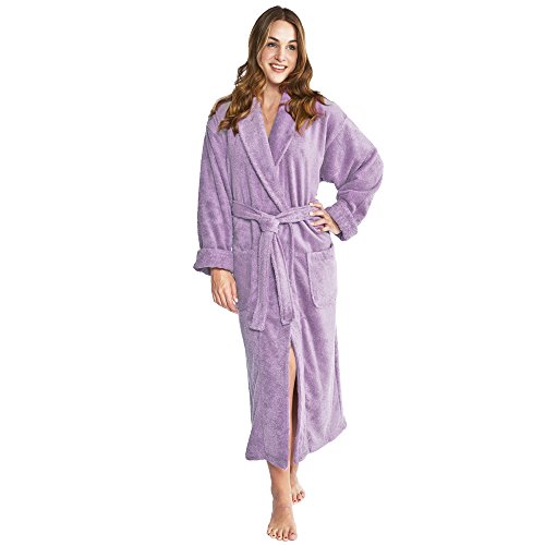 Turkishtowels Mens And Womens Original Terry Shawl Turkish Bathrobe-S, Lavender #TOP11