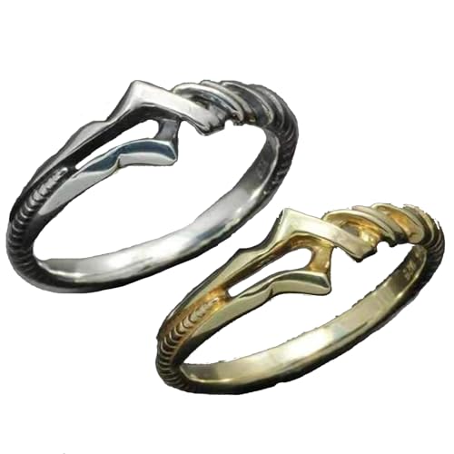 エヴァンゲリオン ロンギヌスの槍 指輪 カップル リング コスプレ 小道具 アクセサリー 非公式 萌えグッズ プレゼント アニメ 小物 シンプル リング 日常用 男女兼用 クリスマス プレゼント ギフト 贈り物 (２枚セット)のサムネイル