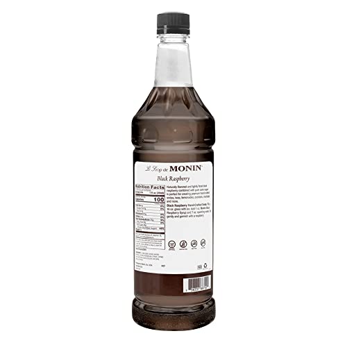 Monin Black Raspberry Syrup,1 Liter Bottle Pet #TOP1
