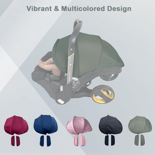 Image of Stroller Accessories Replacement Canopy Compatible with Doona+ and Doona i Car Seats & Strollers, Larger Sunshade, Durable Fabric (Desert Green)