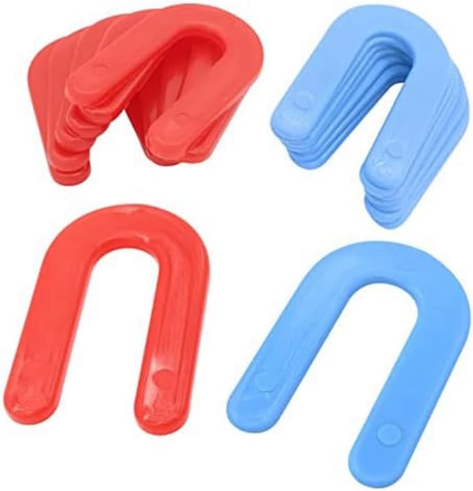 200 Pack Plastic Shims Tile Plastic Shims U Shaped For Leveling, 1/8 Inch, 1/16 Inch, Red, Blue