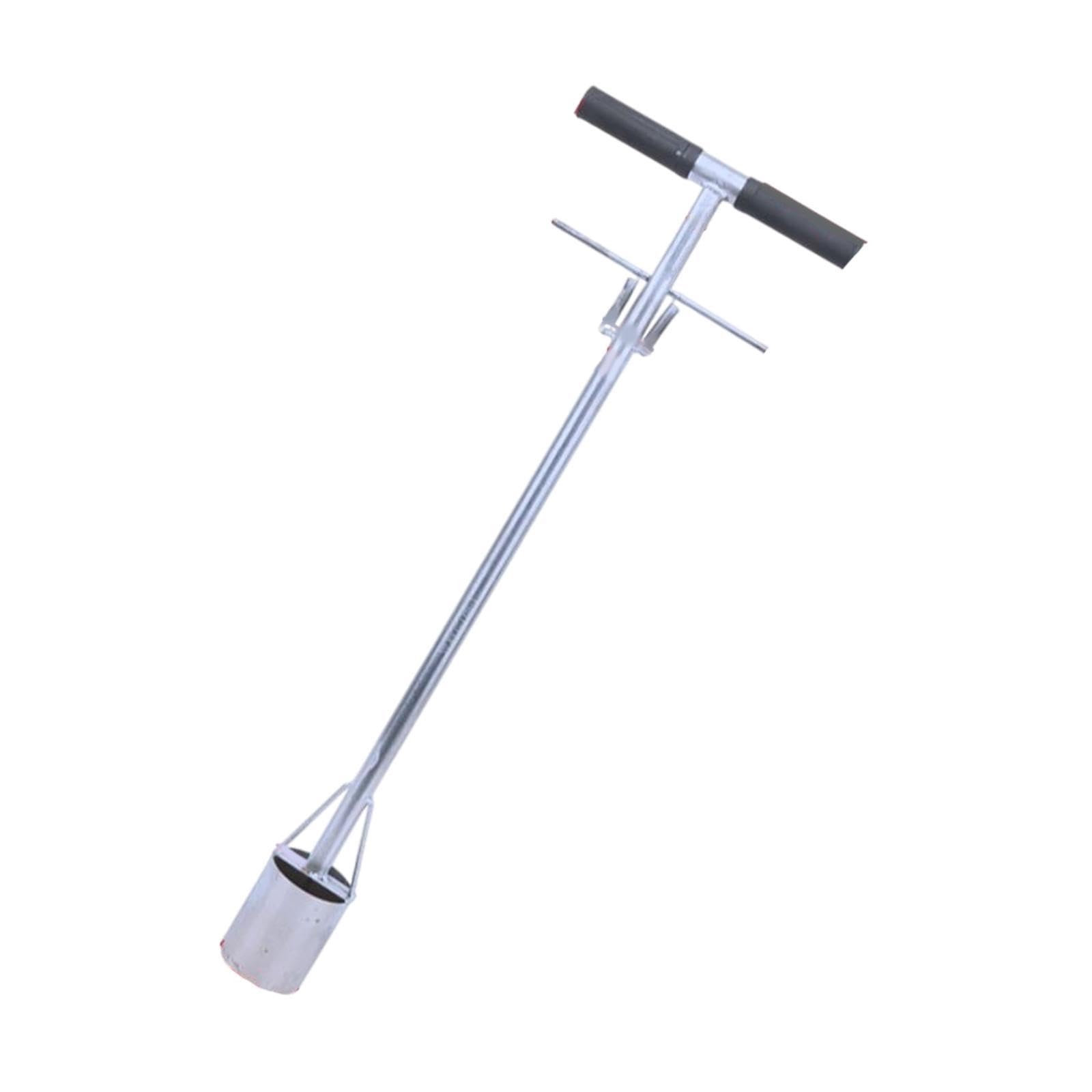 Bodensammler Langlebige Edelstahlausführung Pflanzenumsetzer mit Ergonomischem Griff Tragbarer Unkrautstecher Grabfunktion für Gärten Grünflächen Und, 7.7 Cm Durchmesser