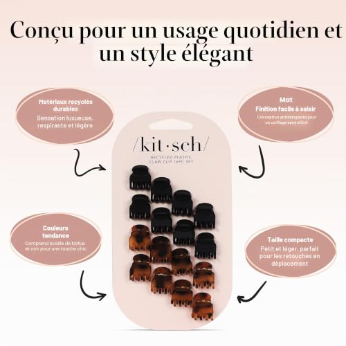 Mini-pinces à cheveux Kitsch pour les coiffures des femmes et enfants
