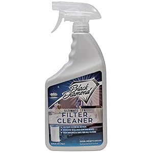 Black Diamond Stoneworks Ultimate Spa Filter Cleaner Fast-Acting Spray for Hot Tub & Pool Filters.