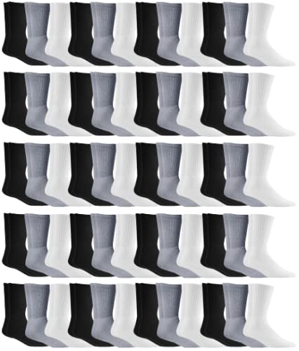 Yacht & Smith Womens Wholesale Bulk Sports Crew, Athletic Case Pack Socks, by SOCKS'NBULK