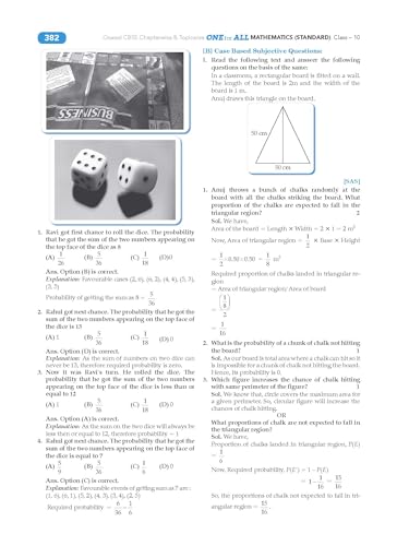 Oswaal Cbse One for All Class 10 Mathematics (Standard) (for 2025 Exam)