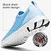 ALEADER Stylish Women Water Shoes, Quick-Dry Water Sneakers, Aqua Swim Shoes for Pool, Beach Sky Blue Size 6.5