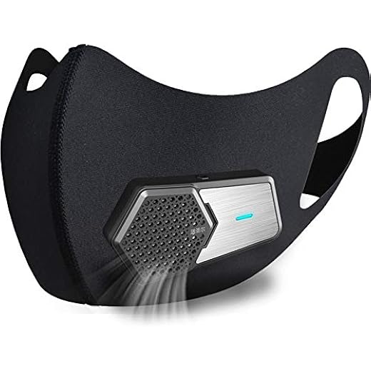 Rsenr Fabric Travel-Size Air Purifiers,Personal Wearable Air Purifiers,Head-Mounted Portable Mini Air Purifier For Tourism,Outdoor Sports (Full Set,Black), For Unisex Adult