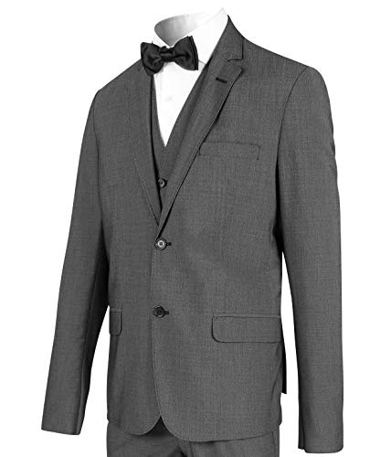 Terno masculino Slim 2 botões Grafiti Médio, Poliviscose, Kit 3 peças, noivo, formando, padrinho e c