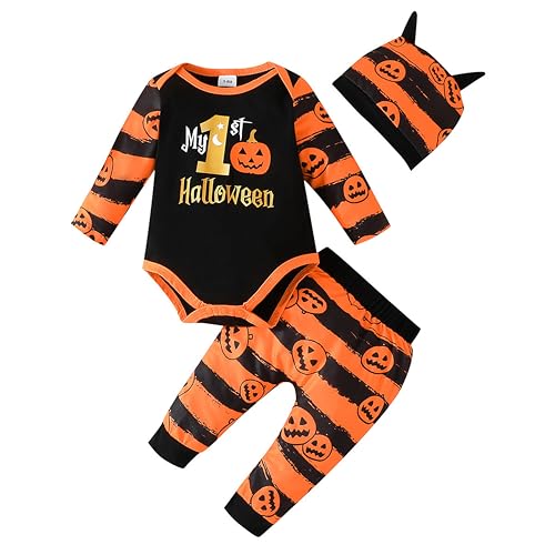 Vêtements d'Halloween pour bébé fille en taille 9-12 mois pour sa première récolte de bonbons
