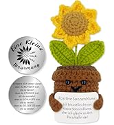 Pocket Hug Sonnenblume - Handgehäkelte Glücksbringer Für Positive Energie