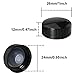 MEETOOT 12pcs Phenolic Resin Cover 24mm Black Poly Seal Screw Caps for Daily Chemicals, Food, Cosmetics Bottles