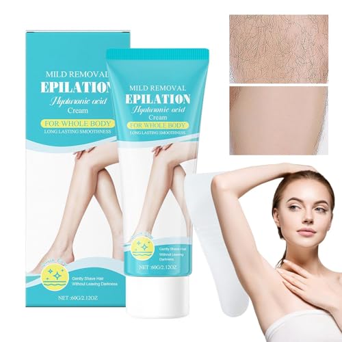 Yabauuop Crema Depilatoria para Zona Bikini | Loción Depiladora Corporal,Cremas Depilatorias con Efecto Iluminador para Pieles Sensibles Zona Íntima Axilas Áreas Bikini
