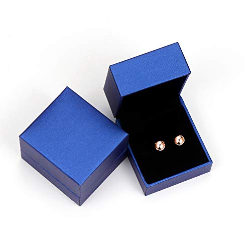 Rose Gold Plated Sterling Silver Ball Stud Earrings 3Mm-10Mm Options, Simple Polished Ball Studs Hypoallergenic Jewelry (3Mm) #TOP5