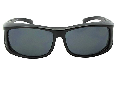 Black Frame Non-Polarized Gray Lens Sunglasses