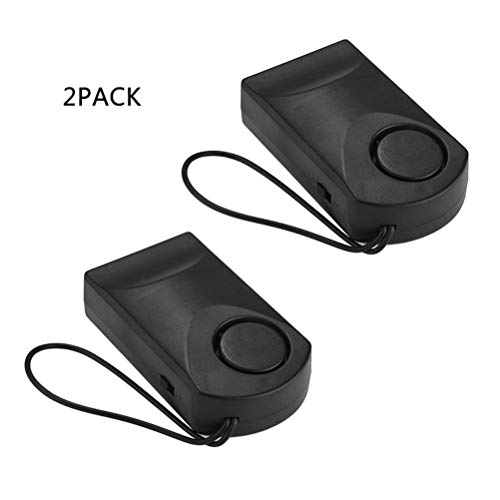 2Packs 120db Wireless Touch Sensor Security Alarm Loud Door Knob Entry Anti Theft
