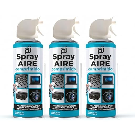 PRIME JJ- PACK 3 Spray de Aire comprimido a base de gas para limpieza de material electrónico, 400 ml (3) | Ya disponible en tu tienda friki favorita! En mundofriki.es!