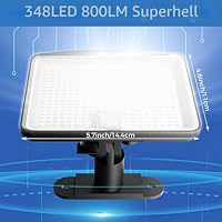 Peasur 4 Stück Solarlampen für Außen mit Bewegungsmelder, 348 LED Solar Strahler Außen, IP65 Wasserdicht Solarleuchten 3 Modi Solarlampe Garten mit 5m Kabel – Ansicht 3