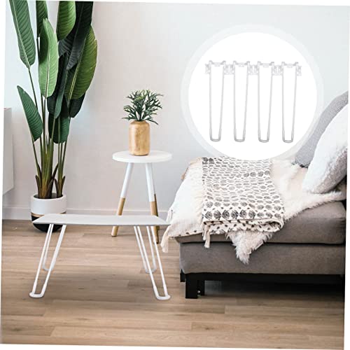 Pieds de table pliants haut de gamme UKCOCO au fini blanc minimaliste - 6