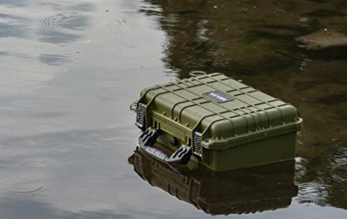 MEIJIA Portable All Weather Waterproof Camera Case With Foam,Fit Use of Drones,Camera,Equipments,Pistols,15.98x12.99x6.85inches