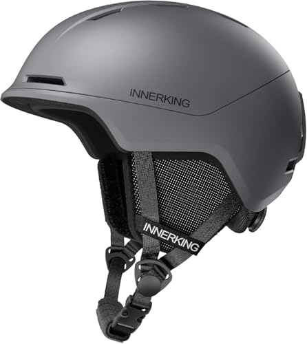 InnerKing Ski Helmet, Lightweight Adult Snowboard Helmet with Sturdy PC Shell & Shock-Absorbing EPS Foam & Soft Lining, Adjustable Snow Sport Helmets 10 Vents Men/Women