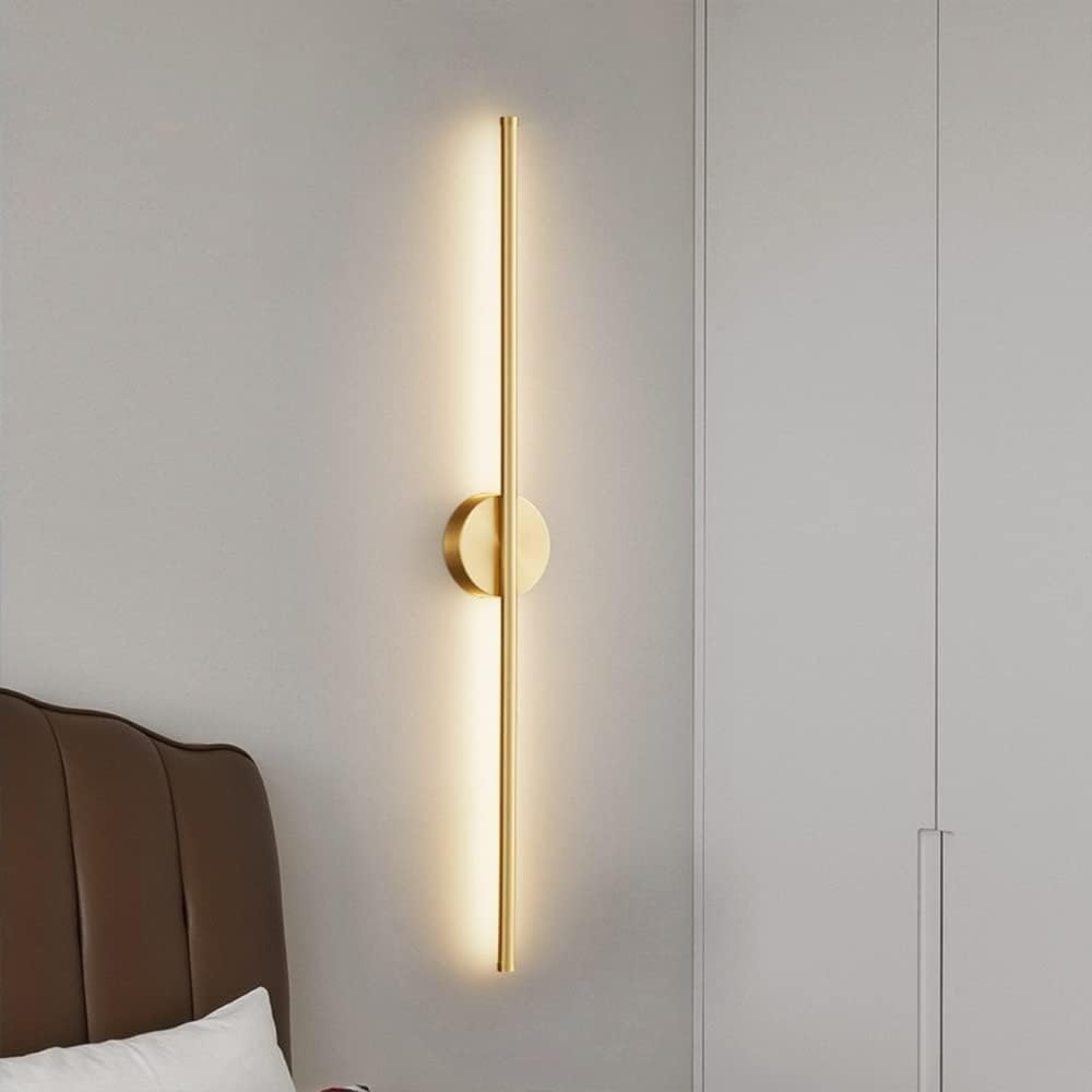 Nowoczesna lampa ścienna LED - 60 cm pionowa i pozioma minimalistyczna oprawa oświetleniowa do salonu, sypialni, łazienki, korytarza hotelowego i przedpokoju