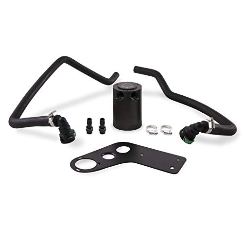 Mishimoto MMBCC-MUS8-15PBE Ford Mustang GT Baffled Oil Catch Can, PCV Side, 2015-2017, Black