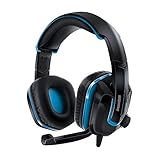 DreamGEAR GRX-440 Wired Headset for Nintendo Switch Lite/Switch/PS4/Xbox One/PC - Black/Blue (DGPS4-6447)