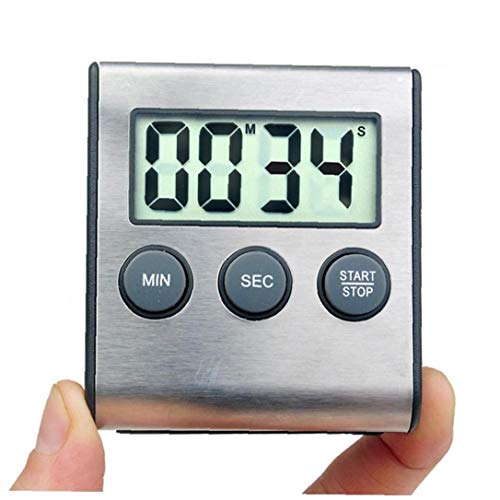 Lankater ABS Stainless Steel Digital Timer Minute Second Timer Kitchen Timer Accessories Clock - Image 4