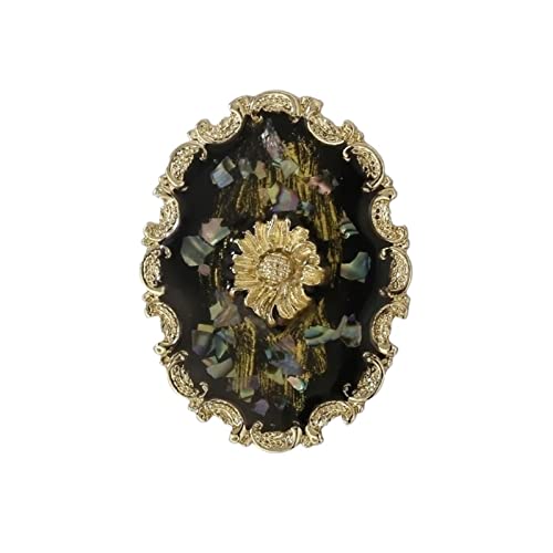 Broche tournesol haut de gamme pour réparer un col ou sublimer vos vieux vêtements ternes