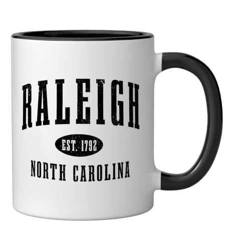 Taza de cerámica vintage Raleigh North Carolina 11oz miniatura 2