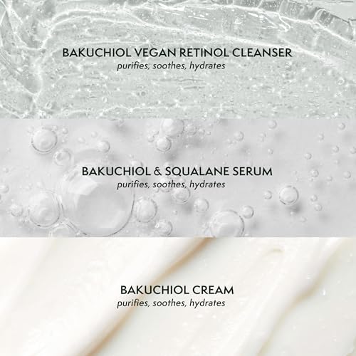 Nature Spell Bakuchiol & Cica Clarifying Daily Skincare Set, Gentle Foaming Cleanser, Face Serum & Face Cream, Vegan Retinol - Image 3