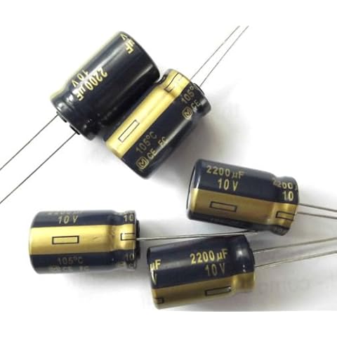 Panasonic 2200uF 10V Low ESR Capacitors - 5 Pack Cover