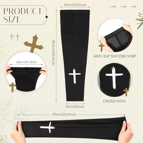 Compression Leg Sleeve Faith Cross Sports Cycling Leg Sleeves Religious Compression Leg Sleeve for Boy Girl Sport2