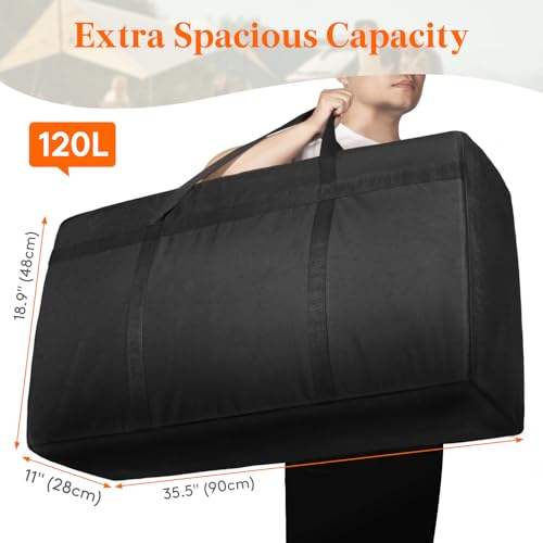 Lifewit 120L Large Storage Duffle Bags, 6 Pack 35L Clothes Storage Bags, Folable Storage and organization, Storage Bags with Zippers and Handles, for Travel, Camping, Sweaters, Coats, T-shirts2