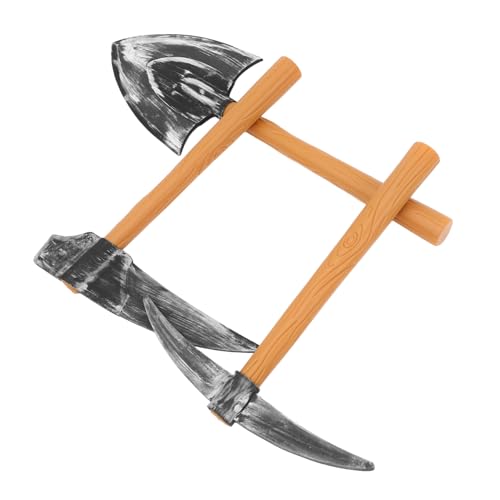 FELTECHELECTR 3pièces GNOME Costume Accessoires Ensemble De Sickle Et Pelle pour Halloween Cosplay Et Performances Scéniques