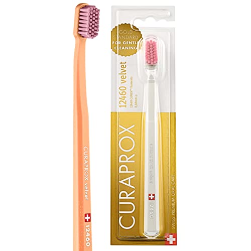 CURAPROX CS 12460 Velvet Toothbrush|Manual|Adult|Multicolor|36 Count