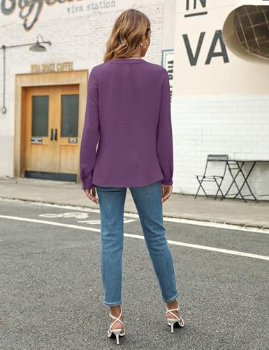Image of Blooming Jelly Women's Long Sleeve Blouses Dressy Casual Business Work Tops