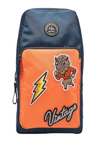Sling Bag deportiva cómoda y ligera con diseño Fossil Patches de hombro cruzado