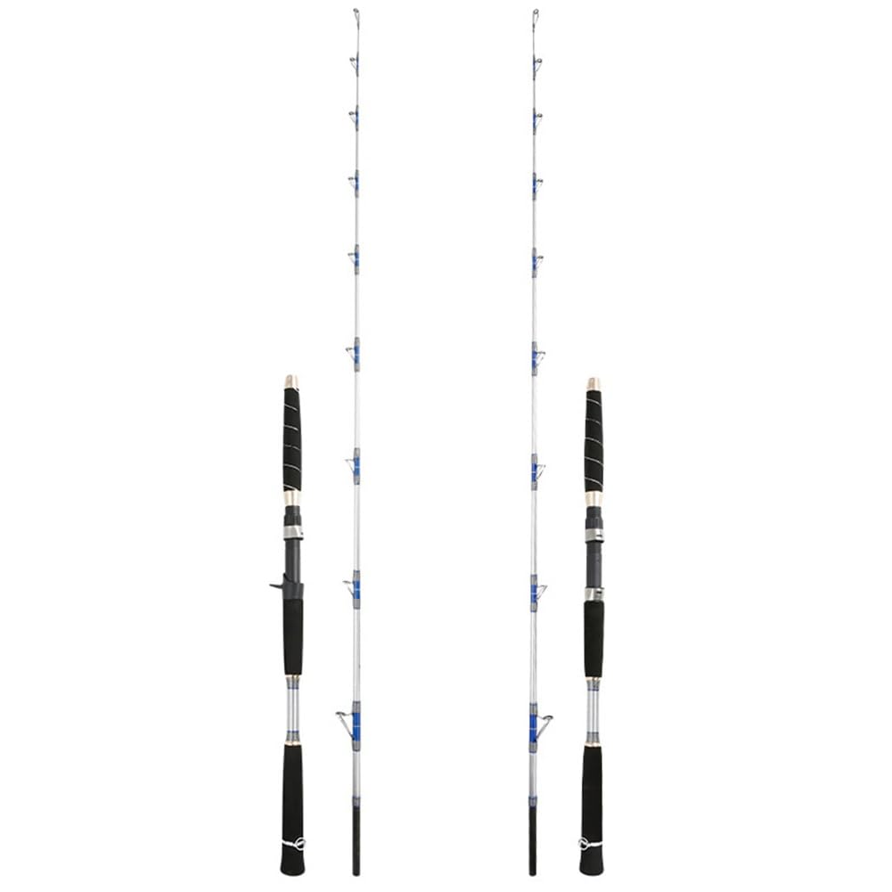 Caña Saltwater Slow Jigging Caña Super Hard Solid Fiberglass Caña de Pescar para Spinning(Spinning,2.1m)
