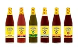 Louisiana Brand Hot Sauce Variety Pack with 6 Flavors including Garlic Lovers, Original, Southwest Jalapeno, Cajun Heat, Tangy Taco and Smoked Chipotle (Pack of 6)