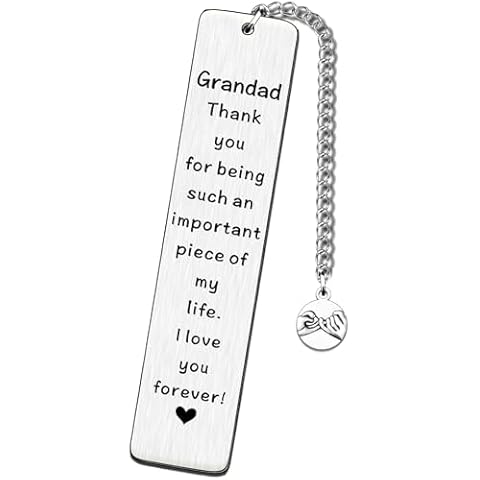 TTOVEN Grandad Bookmark Gift from Grandchildren Cover