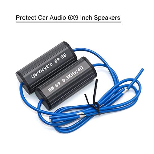 Recoil Bb-69 Bass Blocks Designed To Protect Car Audio 6X9 Inch Speakers, Eliminate Frequencies 0-300Hz At 4Ohms, Pair #TOP1