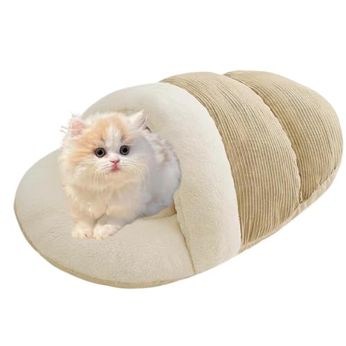 Lifetips ミヌエット Minuet ペットベッド 犬猫兼用 冬用 寝袋型 ふわふわ クッション 保温 防寒 洗える 小型犬 中型犬 室内 おしゃれ 北欧風 ソファ ハウス 快眠グッズ 抱っこ感覚 多頭飼い対応 寝具 抗菌 防臭 速乾 低アレルゲン