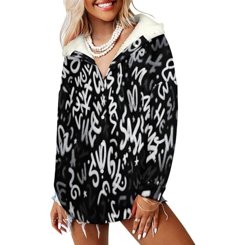 Sweat a capuche oversize calligraphie pour vos sorties urbaines et soirées d'hiver