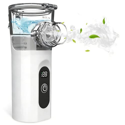 Inhaliergeräte für Erwachsene Inhaliergerät Tragbar Leise Inhalationsgerät für Kinder 2 Sprühmodi mit Automatische Reinigung